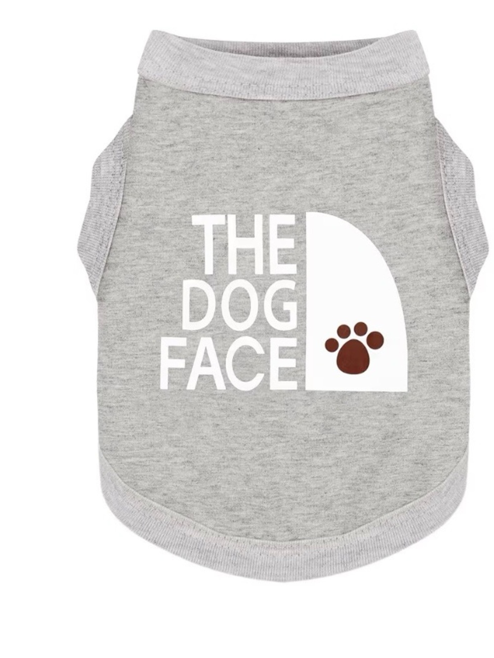 The Dog Face Gray Pet Tank Top - Casual Dog Shirt